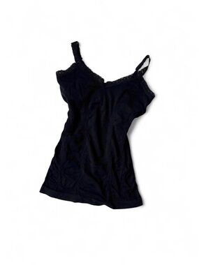Seductions y2k black lace trim cami top